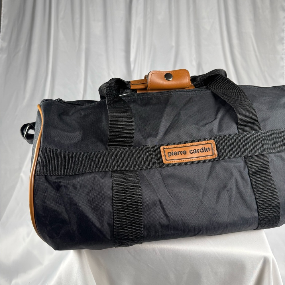 Pierre Cardin Black and Brown Men's Duffle Bag